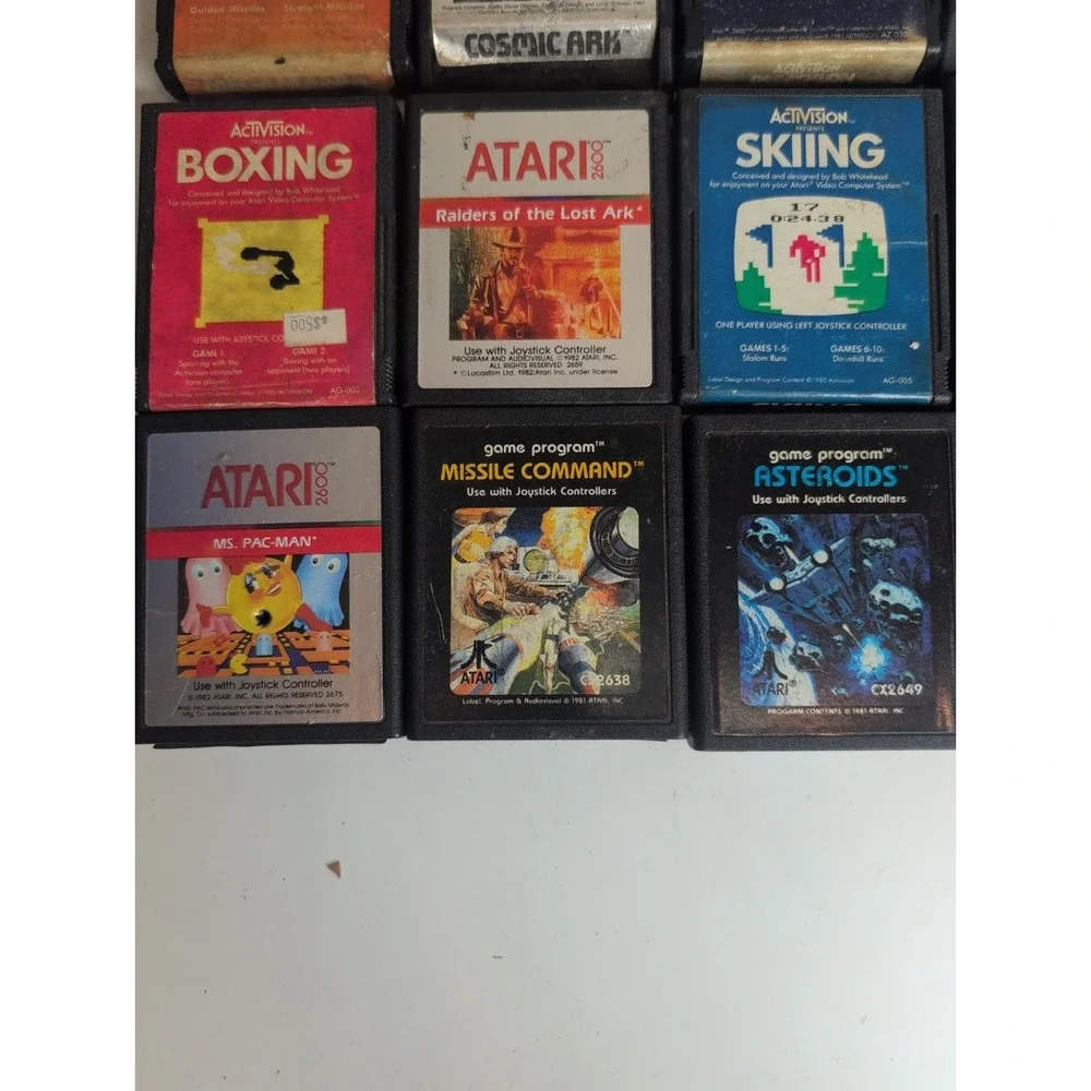 Vintage 1977 Original Atari CX-2600A Game Console Lot 1 controller 43 games